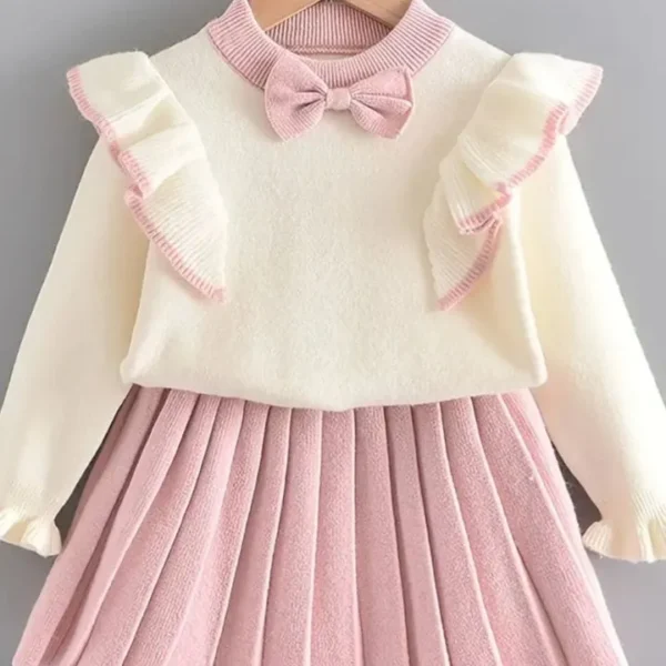 robes d'automne et d'hiver, 2 pièces pour bébé fille